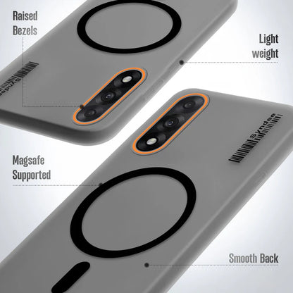 OnePlus Nord 5 5G Premium Magnetic Frosted Ultra Slim Back Case - Frosted black