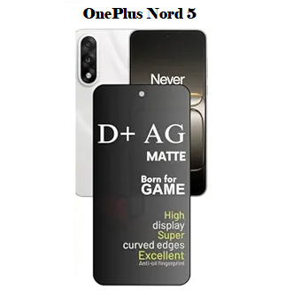 (Pack Of 1)OnePlus Nord 5 5g Gaming Special D+ AG Matte Tempered Glass Anti Fingerprint