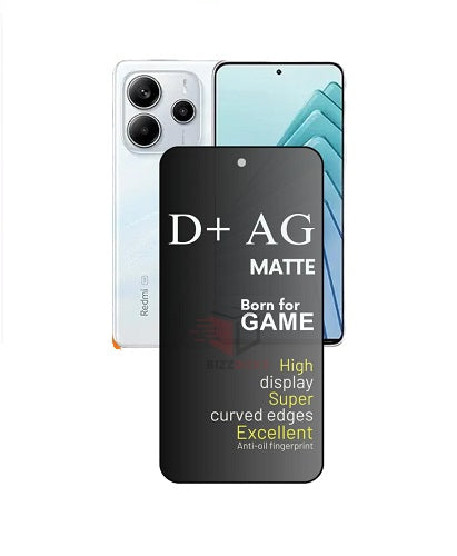 (Pack Of 3) Redmi Note 14 5g Gaming Special D+ AG Matte Tempered Glass Anti Fingerprint