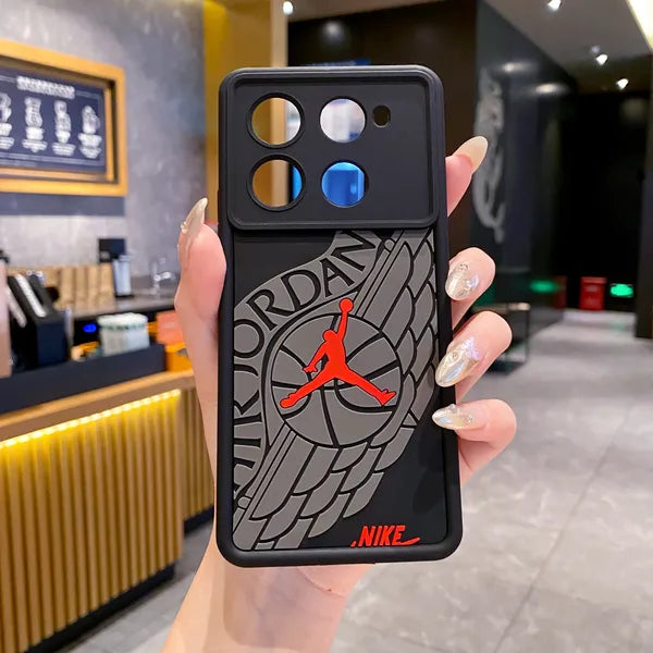 Infinix Note 40/Note 40 Pro 5G Jordan Soft Silicone Cute 3D Cartoon Back Cover Case - Jordan 1