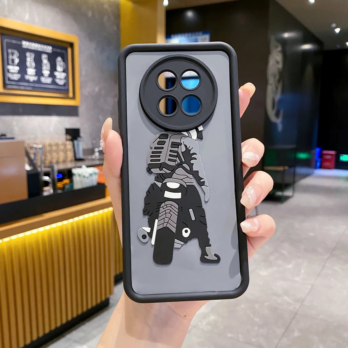 Realme 12 5G / 12X 5G Moto Rider Soft Silicone Cute 3D Cartoon Back Cover Case - Moto Rider