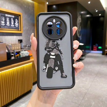 Realme P1/Narzo 70/Narzo 70 Pro 5G Moto Rider Soft Silicone Cute 3D Cartoon Back Cover Case - Moto Rider