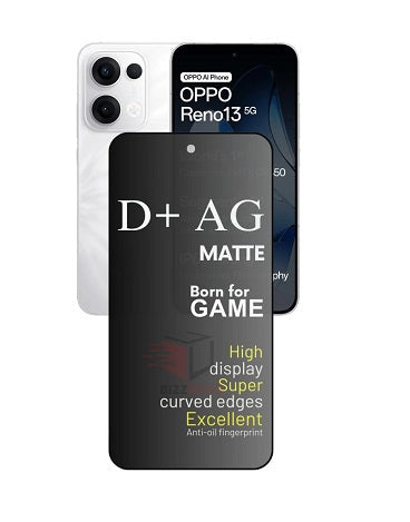 (Pack Of 3) Oppo Reno 13 5g Gaming Special D+ AG Matte Tempered Glass Anti Fingerprint