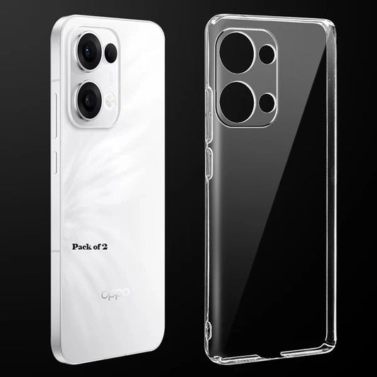 (Pack Of 2) Oppo Reno 13 5g Anti-Yellow Crystal Clear Hard Back Case Cover