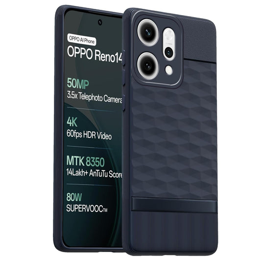 Oppo Reno 14 5G Soft Silicone Back Case Cover - Hexa Cube 2