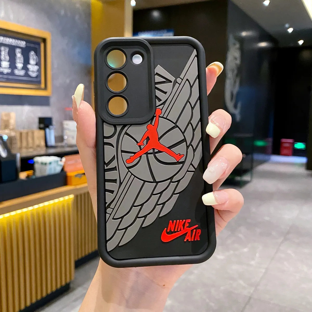 Samsung S22 5G Jordan Soft Silicone Cute 3D Cartoon Back Cover Case - Jordan 1