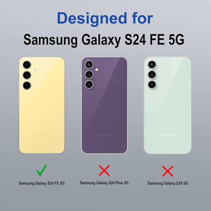 Samsung S24 Fe 5g Anti Yellow Clear Magsafe Back Case Cover - White