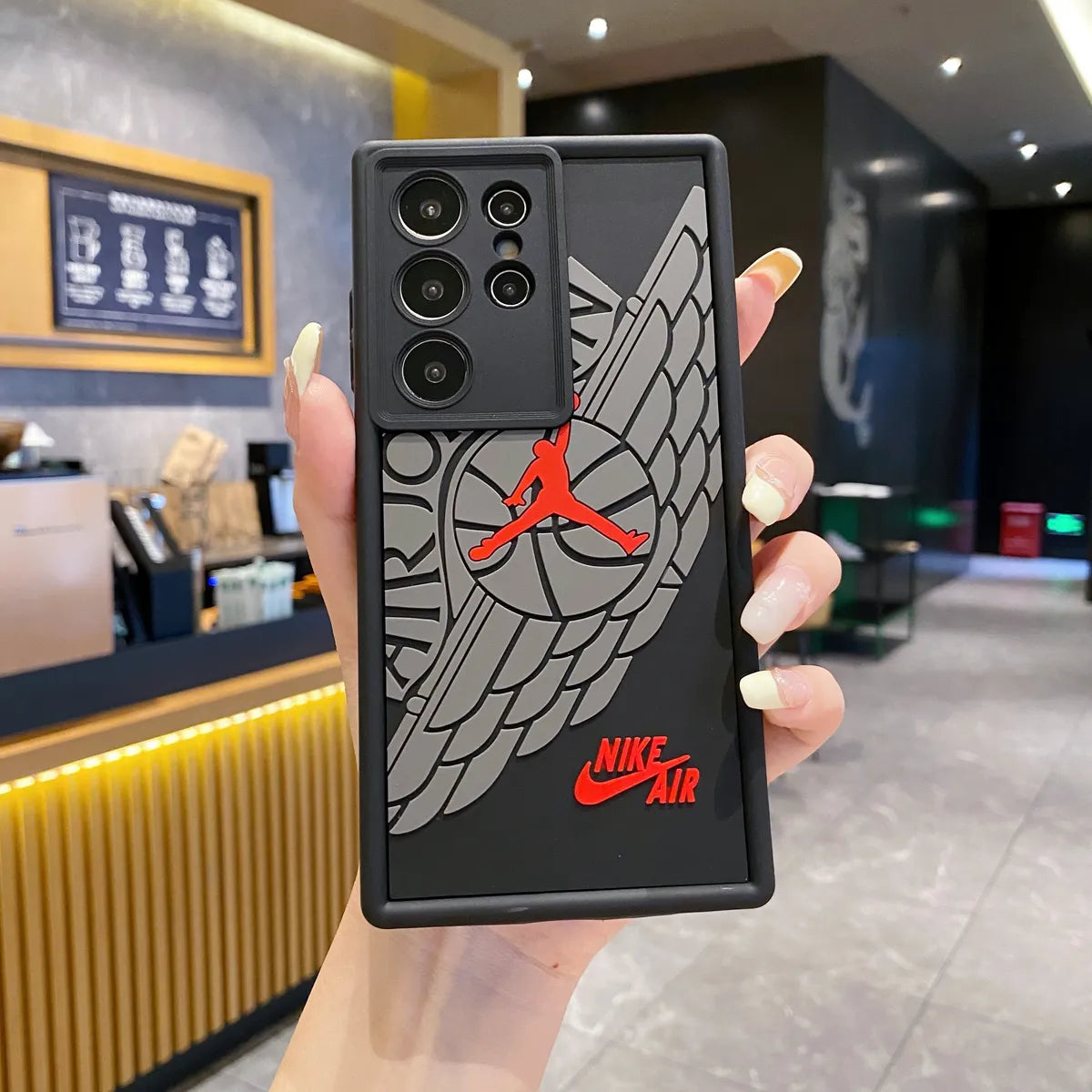 Samsung S24 Ultra 5G Jordan Soft Silicone Cute 3D Cartoon Back Cover Case - Jordan 1