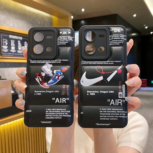 Vivo V25 5g Matte Soft Puff Jacket Case - Combo 2
