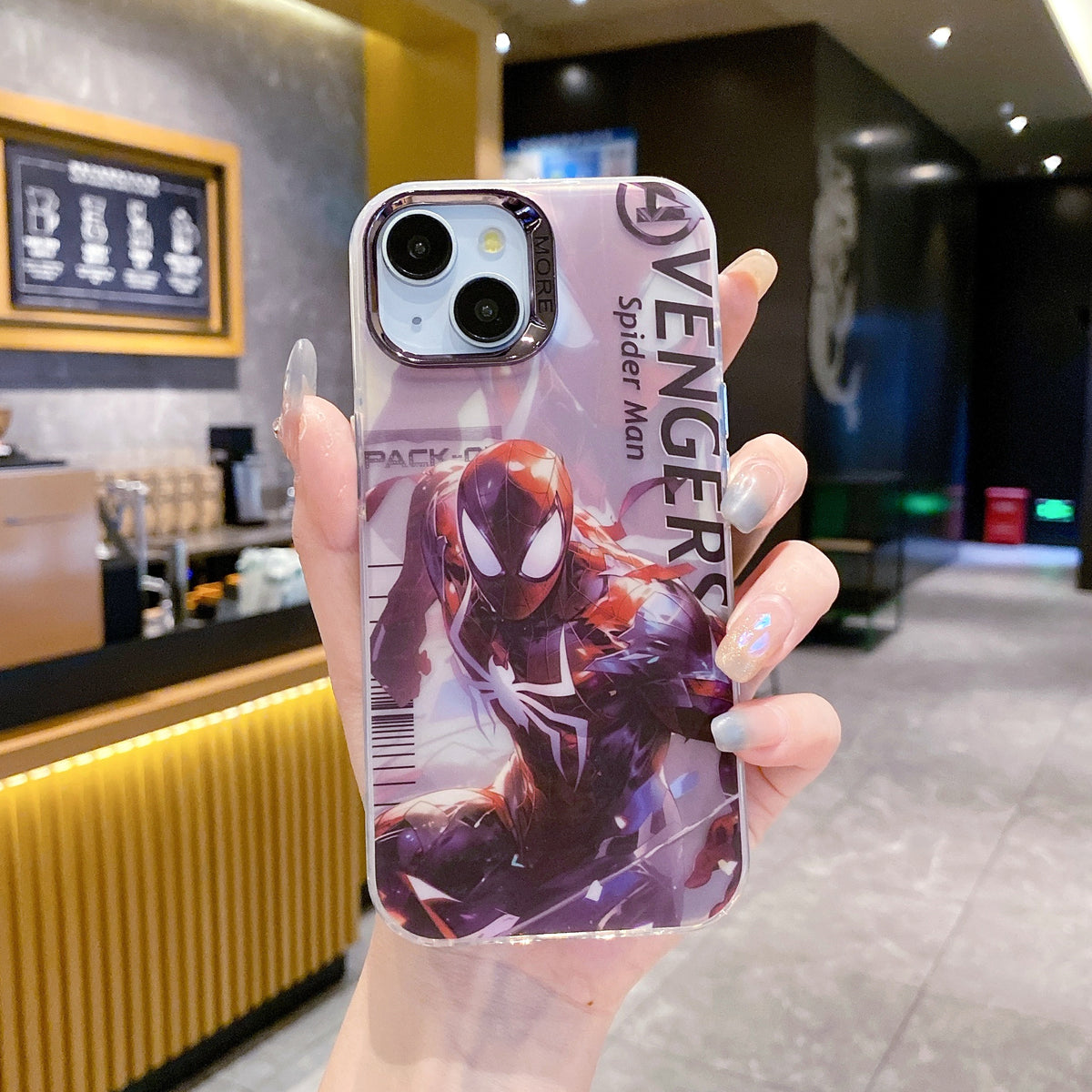 Apple iPhone 12/12 Pro Premium New Anime IMD Printed Gradient Back Case - Spider Man 2