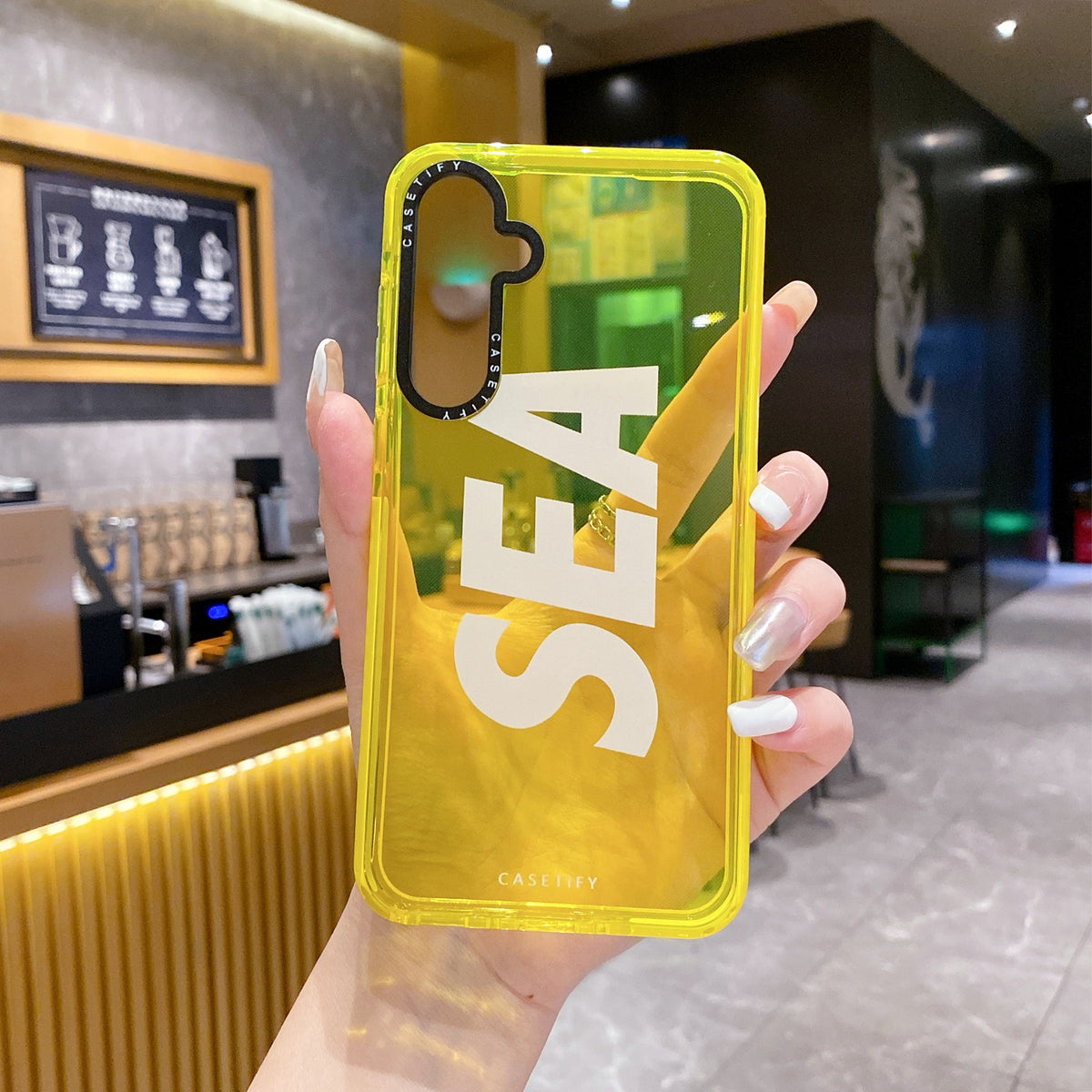 Samsung A14 Soft Translucent Sea Printed Tpu Back Case Cover - sea 2