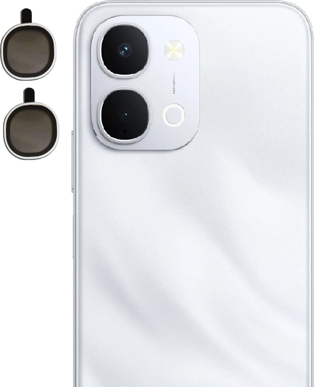 Vivo Y11/Y21/Y05 5g Camera Lens Protector with Aluminum Alloy Rings