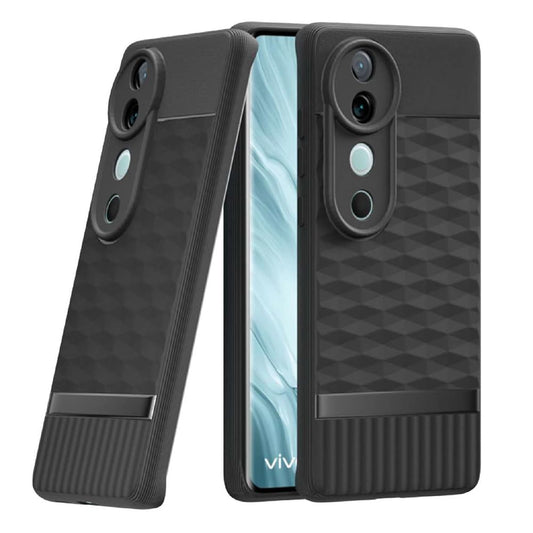Vivo V40 5G Soft Silicone Back Case Cover - Hexa Cube 1