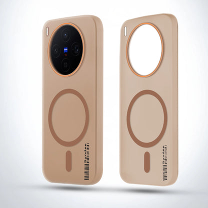 Vivo X300 5G Premium Magnetic Frosted Ultra Slim Back Case - Desert Gold