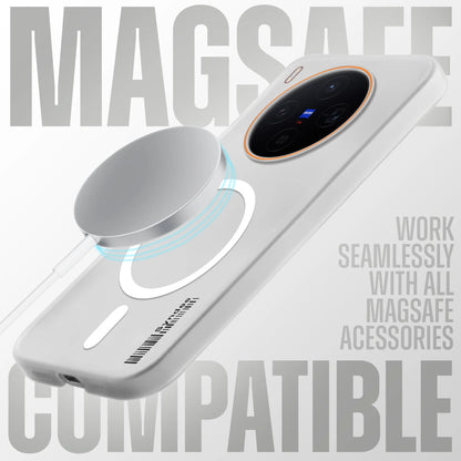 Vivo X300 5G Premium Magnetic Frosted Ultra Slim Back Case - White