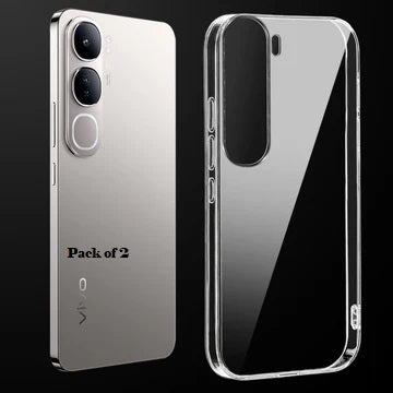 (Pack Of 2) Vivo Y300 5g Anti-Yellow Crystal Clear Hard Back Case Cover