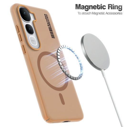 Vivo Y400 Pro 5G Premium Magnetic Frosted Ultra Slim Back Case - Desert Gold