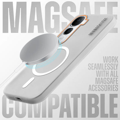 Vivo Y400 Pro 5G Premium Magnetic Frosted Ultra Slim Back Case - Frosted Grey