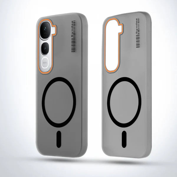 Vivo Y400 Pro 5G Premium Magnetic Frosted Ultra Slim Back Case - Frosted Black