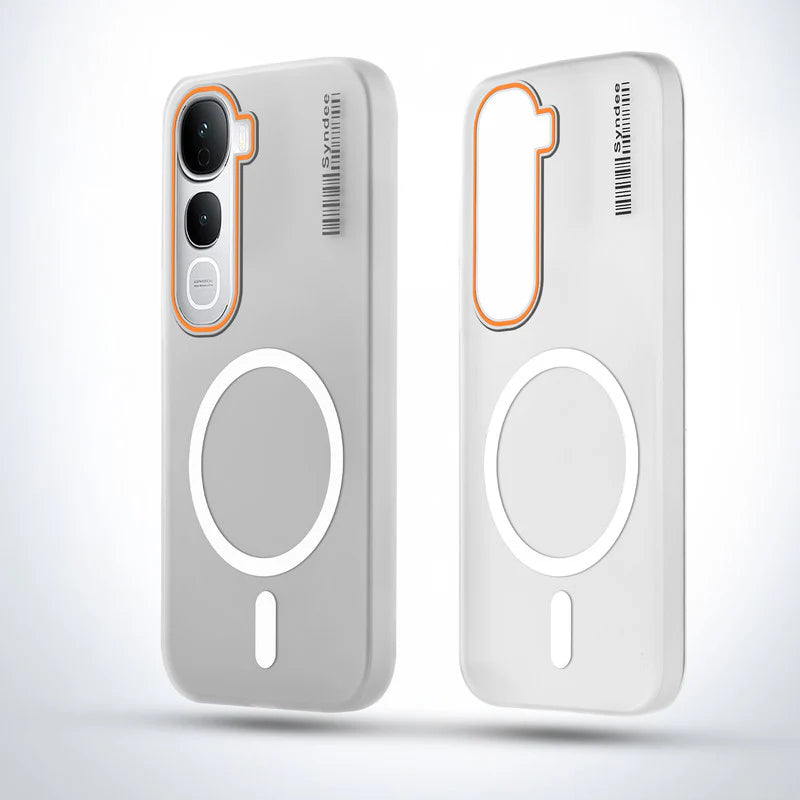 Vivo Y400 Pro 5G Premium Magnetic Frosted Ultra Slim Back Case - Frosted White