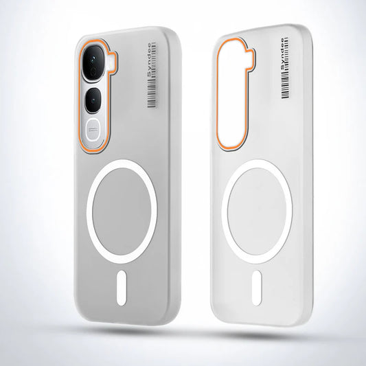 Vivo Y400 Pro 5G Premium Magnetic Frosted Ultra Slim Back Case - Frosted White